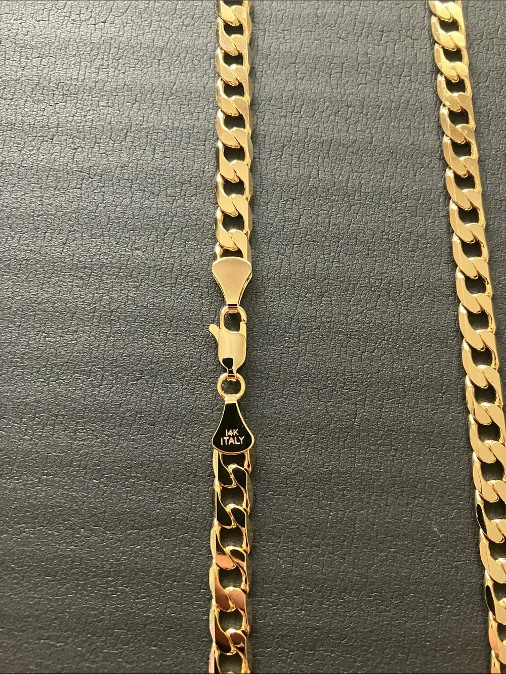 14k Yellow Gold Bonded Curb Chain Necklace 24”